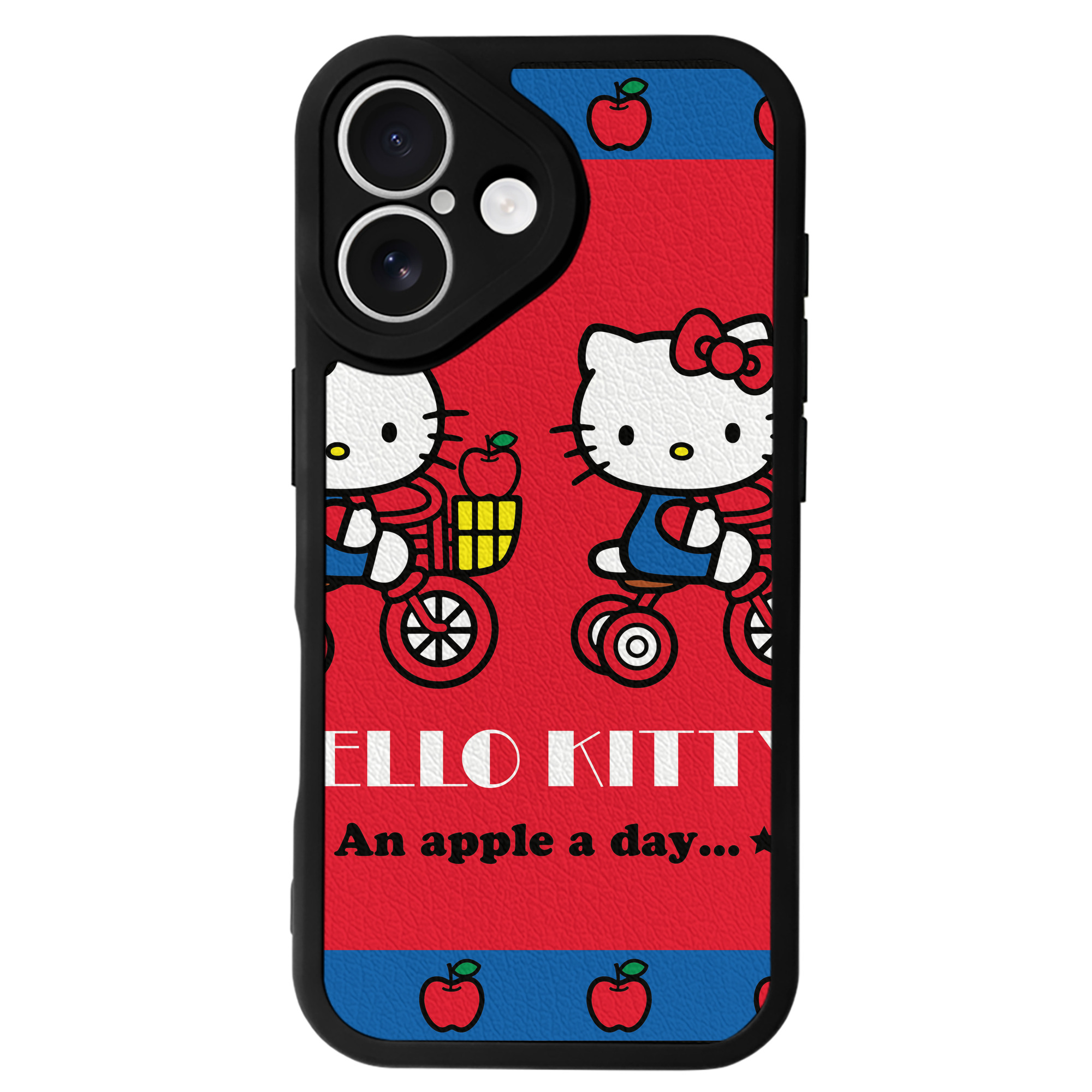 （画像用） Hello Kitty ハローキティ 【iPhone 16シリーズ対応】シリコンスマホケース（レザー調） 材質：シリコン
